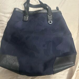Salvatore Ferragamo Dark Blue and Black Tote